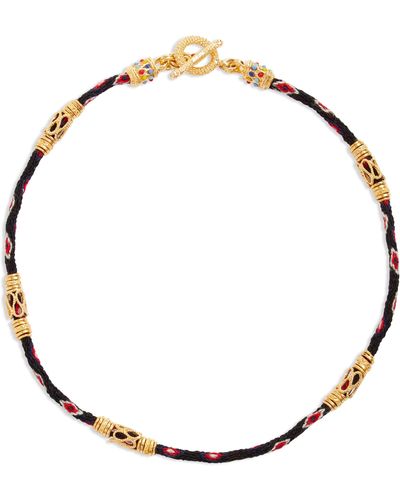 Gas Bijoux Izzia Woven Necklace - Metallic
