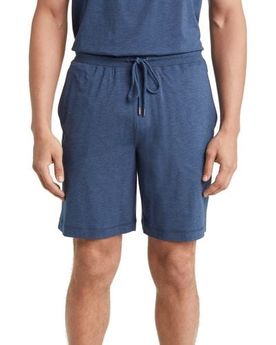 Daniel Buchler Knit Pajama Shorts - Blue