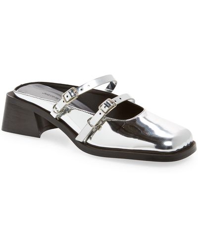 Justine Clenquet Andie Mary Jane Mule - White