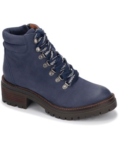 Kenneth Cole Brooklyn Lace-up Boot - Blue