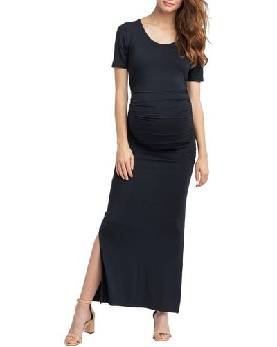 Nom Maternity Hugo Maxi Maternity Dress - Black