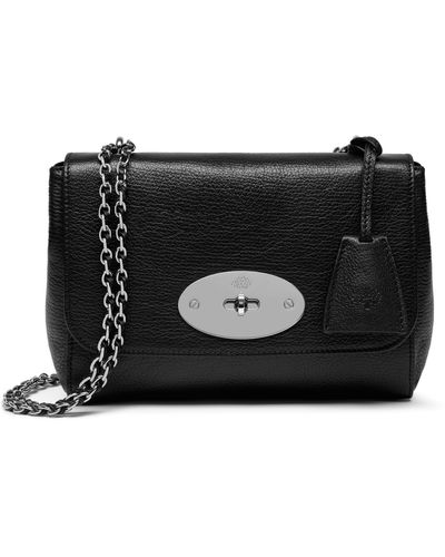 Mulberry Lily Convertible Leather Shoulder Bag - Black