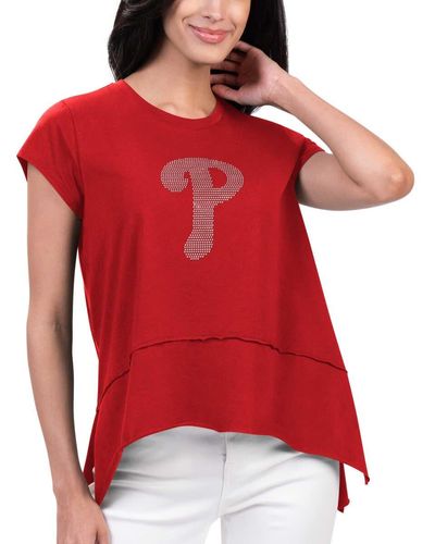 G-III 4Her by Carl Banks Philadelphia Phillies Cheer Fashion T-shirt At Nordstrom - Red