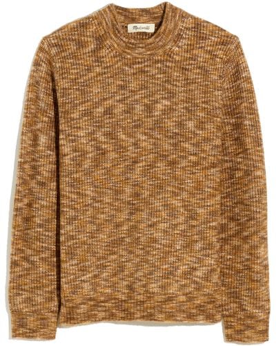 Madewell Oversize Space Dye Sweater - Brown