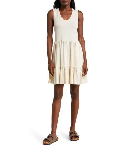 Toad & Co. Marley Tiered Sleeveless Dress - Natural