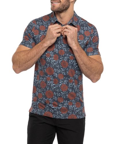 Travis Mathew The Heater Scenic Pass Floral Golf Polo - Multicolor