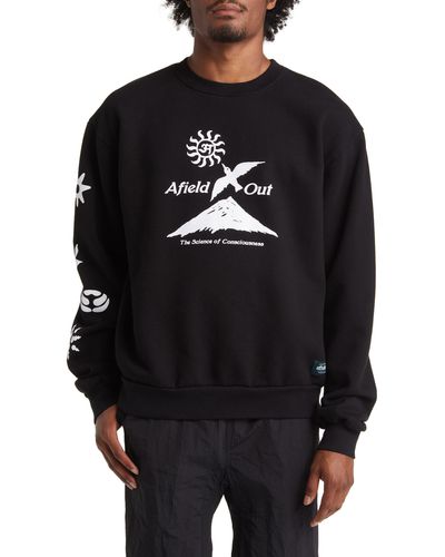 Afield Out Conscious Graphic Sweatshirt - Black