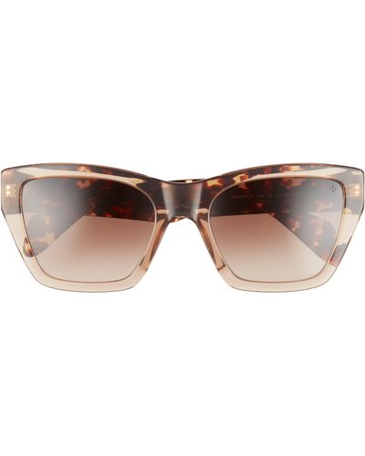 Rag & Bone 54mm Gradient Rectangle Sunglasses - Brown