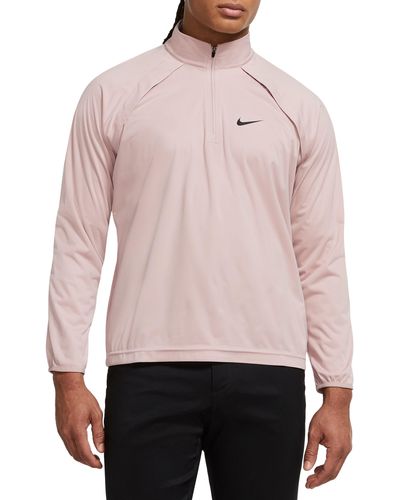 Nike Repel Tour Water-resistant Half Zip Golf Jacket - Pink