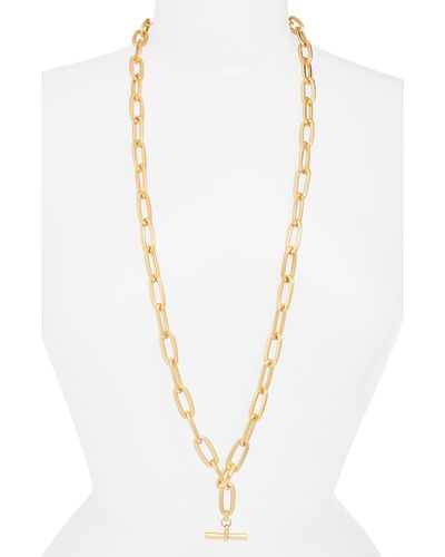 Karine Sultan Long Link Necklace - White