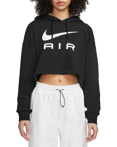 Nike Sportswear Air Fleece Graphic Hoodie - Black