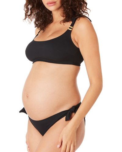 Cache Coeur Porto Vecchio Maternity Two-piece Swimsuit - Black