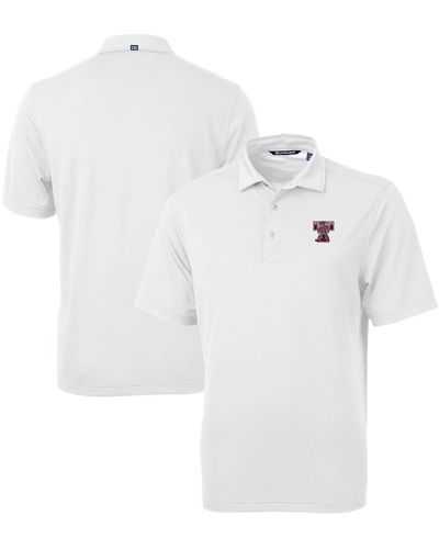 Cutter & Buck Texas A & M aggies Big & Tall Virtue Eco Pique Recycled Drytec Polo At Nordstrom - White