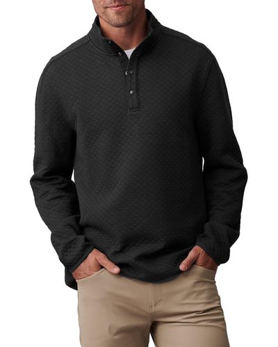 Rhone Gramercy Quilted Pullover - Black