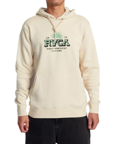 RVCA Type Set Logo Graphic Hoodie - Natural