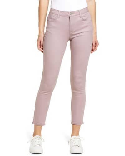 Wit & Wisdom 'ab'solution High Waist Ankle Skinny Pants - Pink