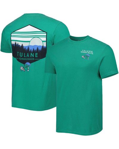 Image One Tulane Wave Landscape Shield T-shirt At Nordstrom - Green