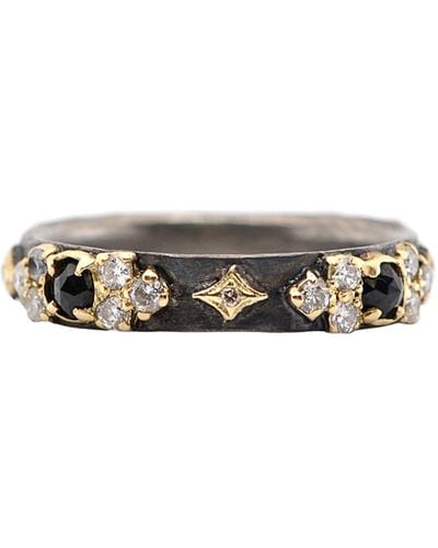 Armenta Old World Diamond & Sapphire Band Ring - Metallic