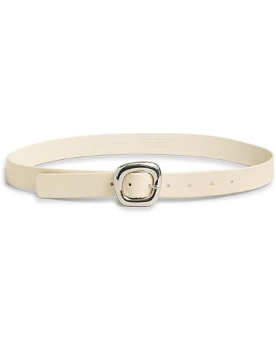 Madewell Puffed Buckle Leather Belt - Multicolor