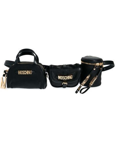 Moschino Multi Pouch Belt Bag - Black