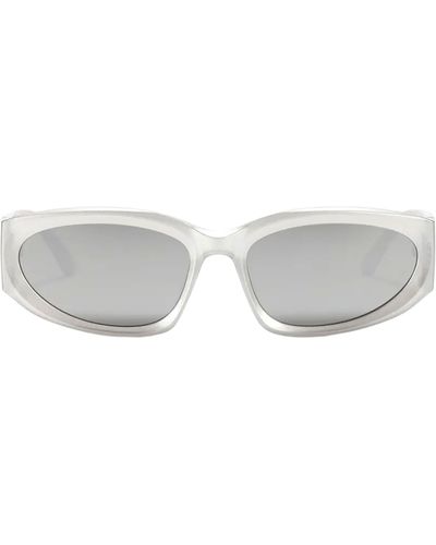 Fifth & Ninth Shea 59mm Polarized Gradient Oval Sunglasses - White