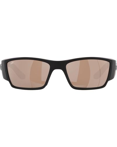 Costa Del Mar Corbina Pro 61mm Rectangular Sunglasses - Natural