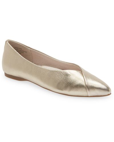 Birdies Finch Pointy Toe Ballet Flat At Nordstrom - Natural