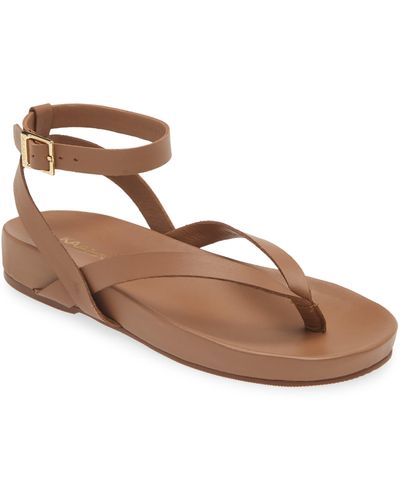 Kaanas Koko Ankle Strap Sandal - Brown