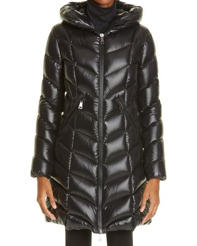 Moncler Marus Quilted 750 Fill Power Down Hooded Puffer Coat - Black