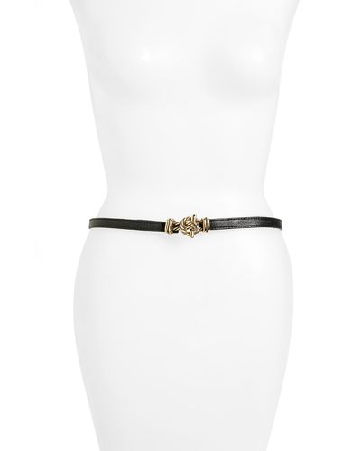 Raina Fitzgerald Leather Belt - White
