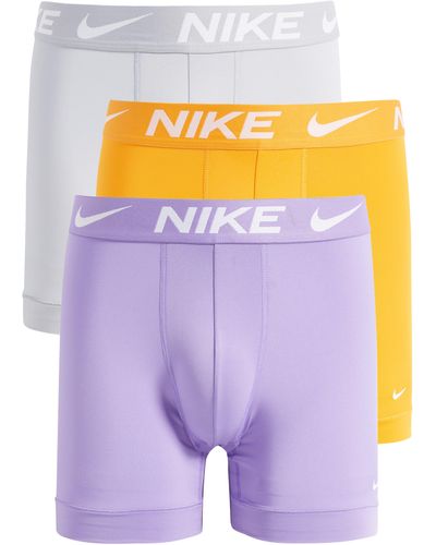 Nike 3-pack Dri-fit Essential Micro Boxer Briefs - Purple