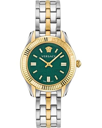 Versace Greca Time Bracelet Watch - Metallic