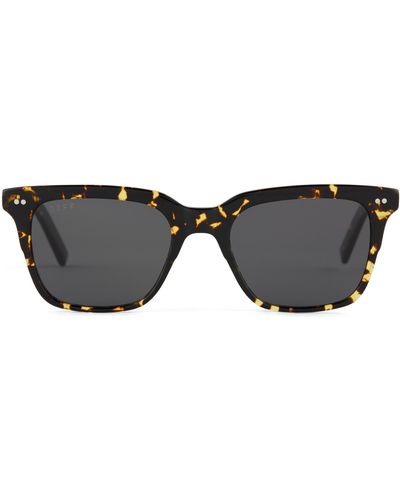 DIFF Billie 52mm Polarized Rectangular Sunglasses - Black