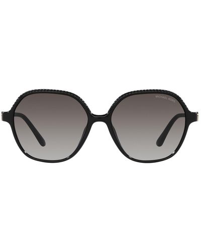 Michael Kors Bali 58mm Gradient Oval Sunglasses - Black
