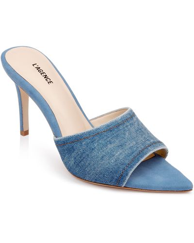 L'Agence Lolita Pointed Toe Sandal - Blue