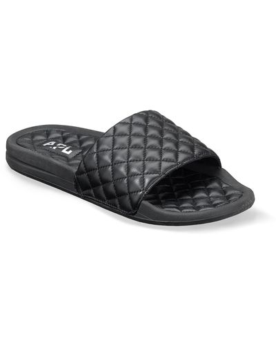 Athletic Propulsion Labs Lusso Quilted Slide Sandal - Gray
