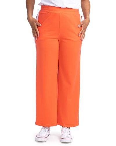 KINONA Cozy Wide Leg Golf Pants - Orange