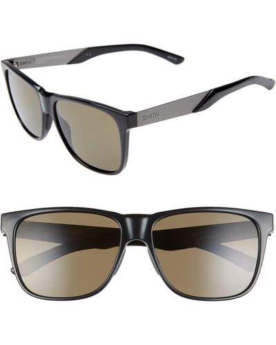 Smith Lowdown Xl Steel 59mm Chromapop Sunglasses - White