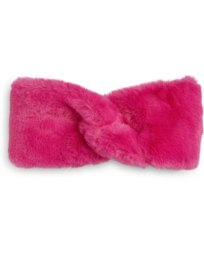 UGG ugg(r) Faux Fur Headband - Pink