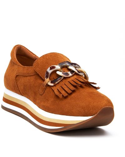 Matisse Bess Chain Loafer Sneaker - Brown
