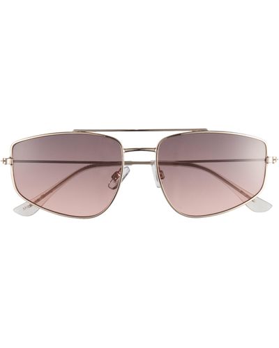 BP. 53mm Square Aviator Sunglasses - Pink