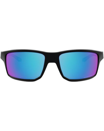 Oakley Gibston 61mm Polarized Wrap Sunglasses - Blue
