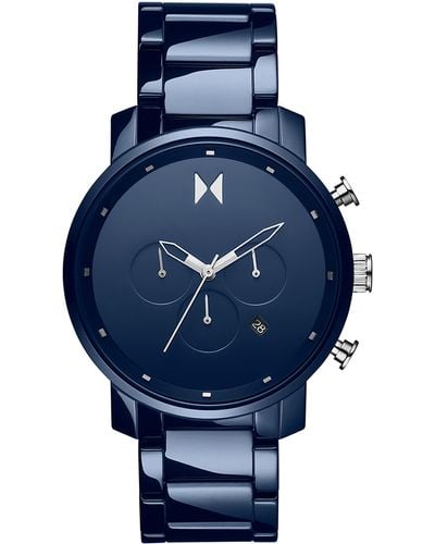 MVMT Chronograph Ceramic Bracelet Watch - Blue