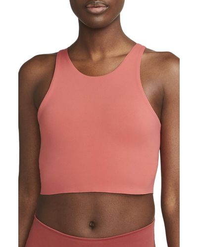 Nike Yoga Dri-fit Luxe Crop Tank - Pink
