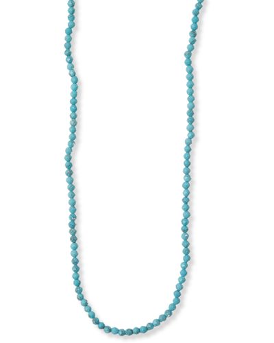 Argento Vivo Sterling Silver Beaded Necklace At Nordstrom - Blue