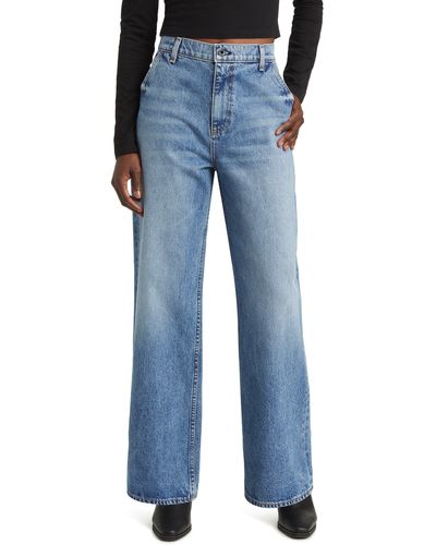 ASKK NY Relaxed Wide Leg Jeans - Blue