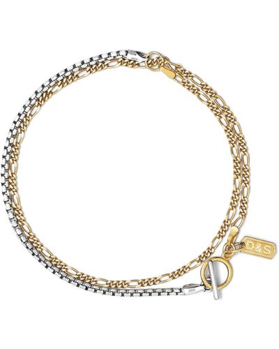Degs & Sal Layered Chain Bracelet - Metallic