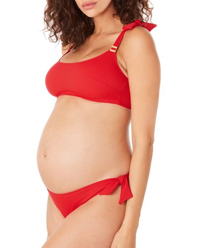 Cache Coeur Porto Vecchio Maternity Two-piece Swimsuit - Red