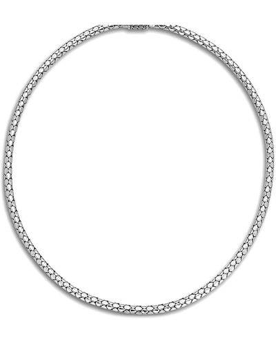 John Hardy Dot Chain Necklace - White