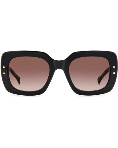 Carolina Herrera 52mm Rectangular Sunglasses - Multicolor
